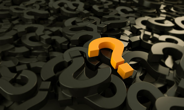 从人群中脱颖而出的问号图片下载