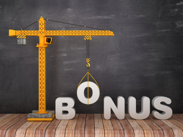 塔吊与奖金字黑板背景- 3D渲染图片下载