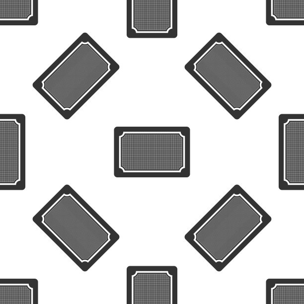 门垫图标隔离无缝模式上的白色背景。欢迎的迹象。平面设计。矢量图图片下载