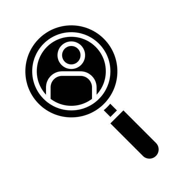 放大镜矢量数字营销图标图片下载