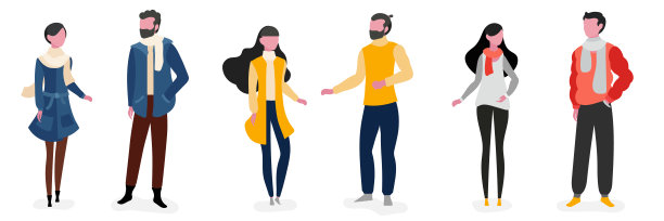 生活方式人物人物插画设计图片下载