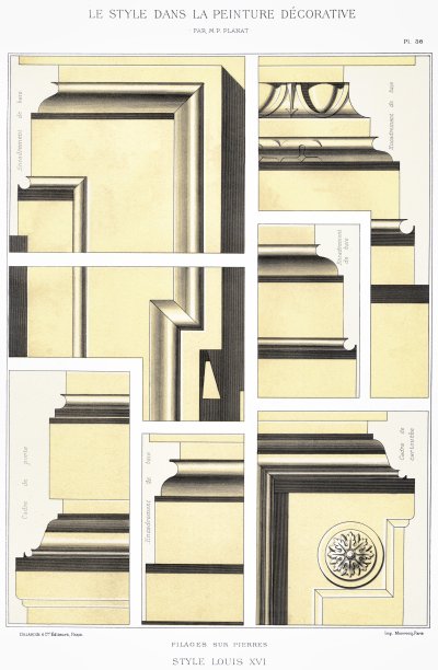 路易十六风格-石头纺纱，从装饰油漆1892图片下载