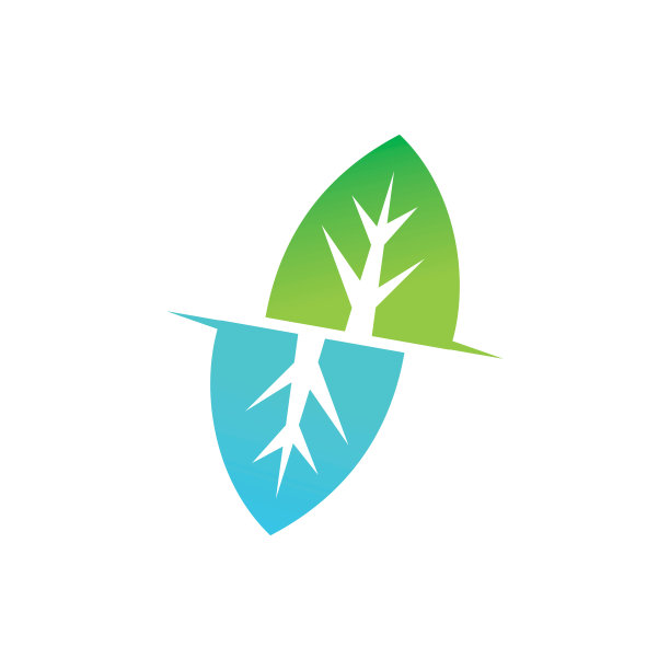 叶片设计矢量模板图片下载