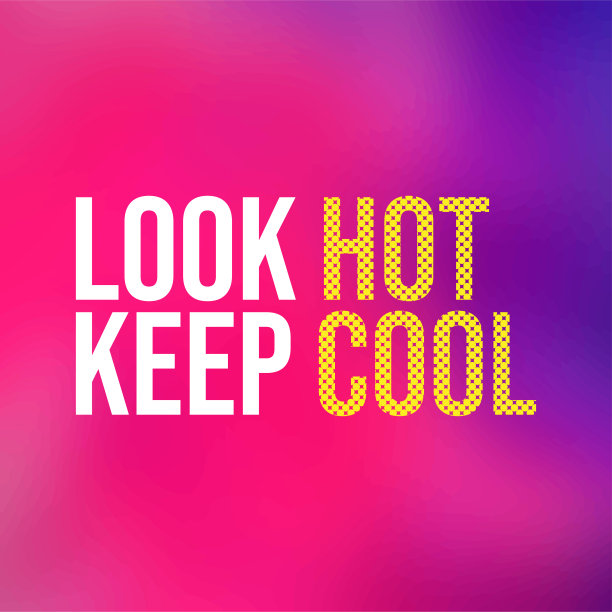 看起来热，保持凉爽。生活引用与现代背景向量图片下载