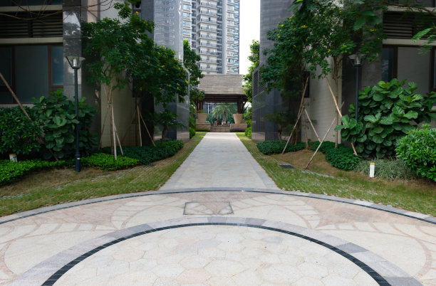 住宅建筑室外路径图片下载