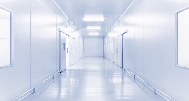 科学实验室或现代工厂工业室内背景图片下载