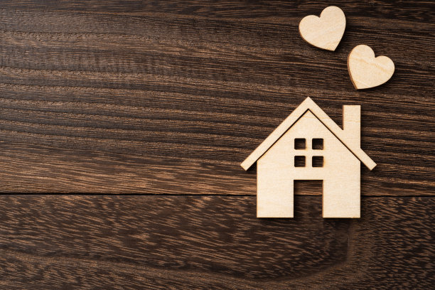 木制家庭片以爱、安全为理念图片下载