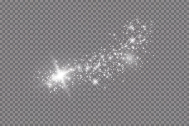 辉光效果。矢量插图。圣诞节的闪光。灰尘图片下载