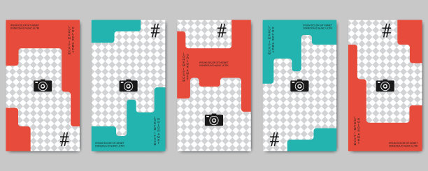 社交网络故事可编辑矢量模板图片下载