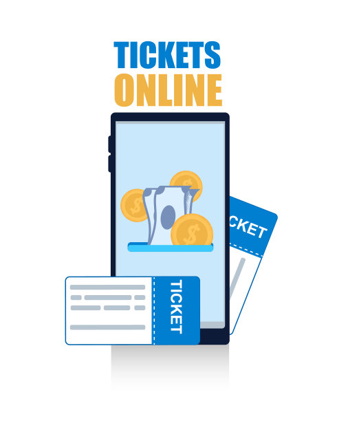 平面横幅票在线上的白色背景。图片下载