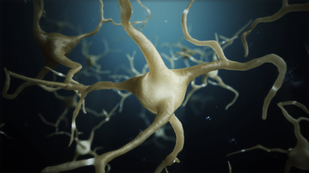 3d渲染神经元细胞连接世界抽象图片下载