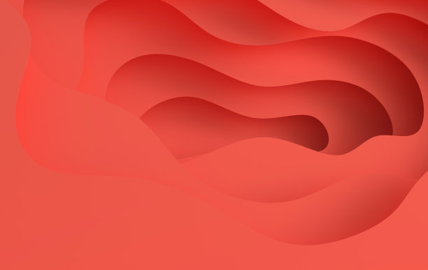 纸艺术卡通抽象波浪，洞。纸雕的背景。现代折纸设计模板。3 d渲染插图。粉彩纸层图片下载