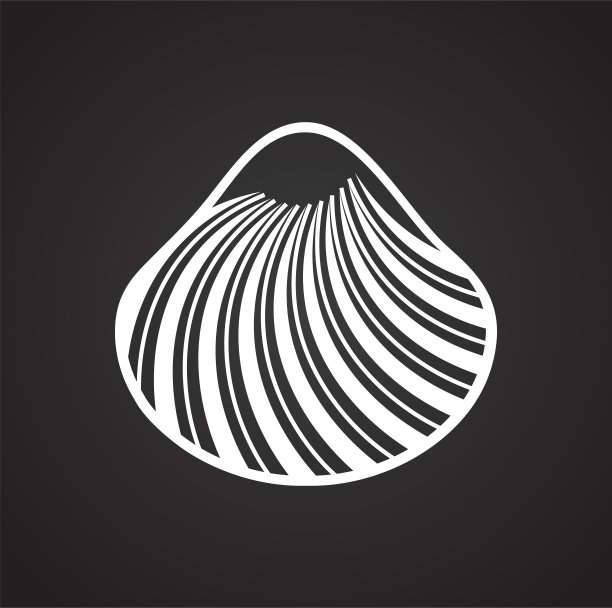 海贝图标在白色背景的图形和网页设计。简单的矢量信号。网站按钮或手机应用的互联网概念符号。图片下载