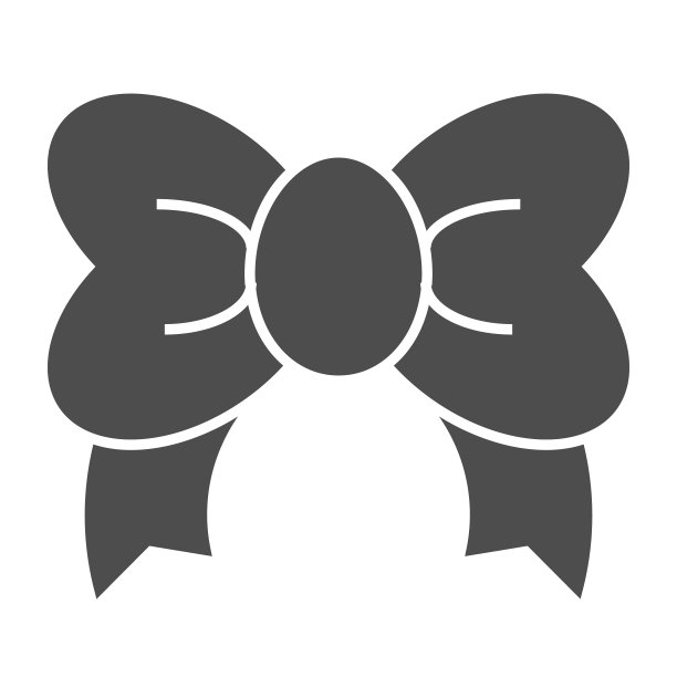 礼品蝴蝶结固体图标。装饰矢量插图孤立在白色。结字形风格的设计，为网页和应用程序设计。Eps 10。图片下载