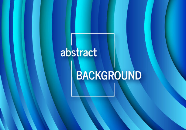 几何蓝色背景与抽象的圆形状图片下载