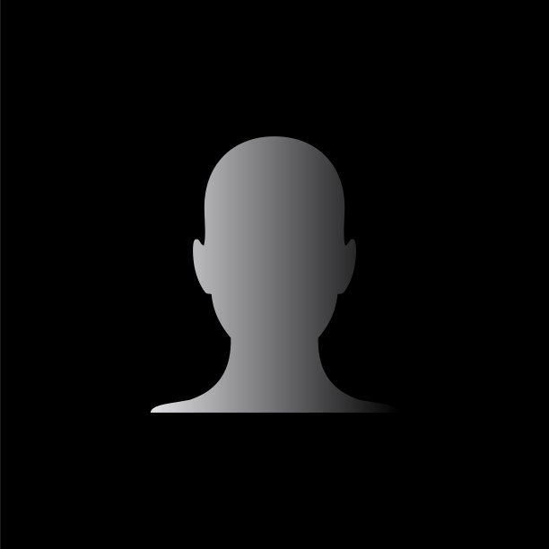 人的侧面图片-黑色矢量图标图片下载