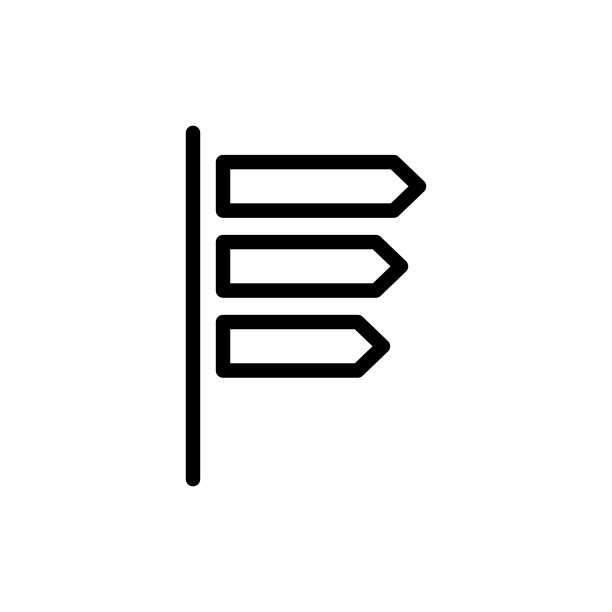 道路标志平面图标图片下载