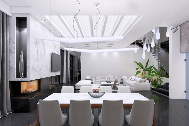 现代豪华别墅内饰图片下载