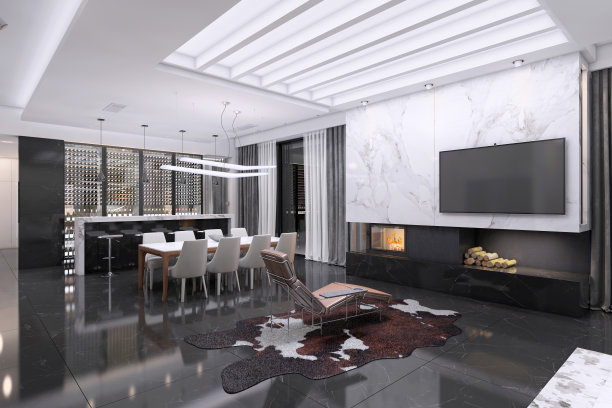 现代豪华别墅内饰图片下载