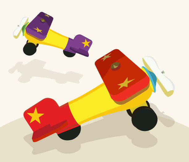 墨西哥玩具-木制飞机图片下载