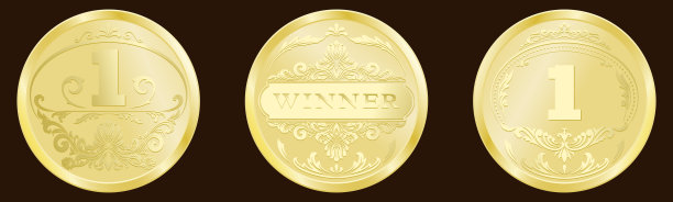 奢华的金徽章图片下载