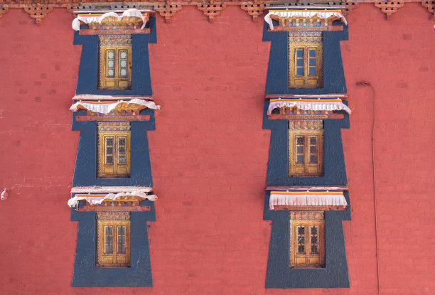 西藏建筑之窗图片下载