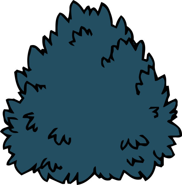 蓝色的草素描图片下载