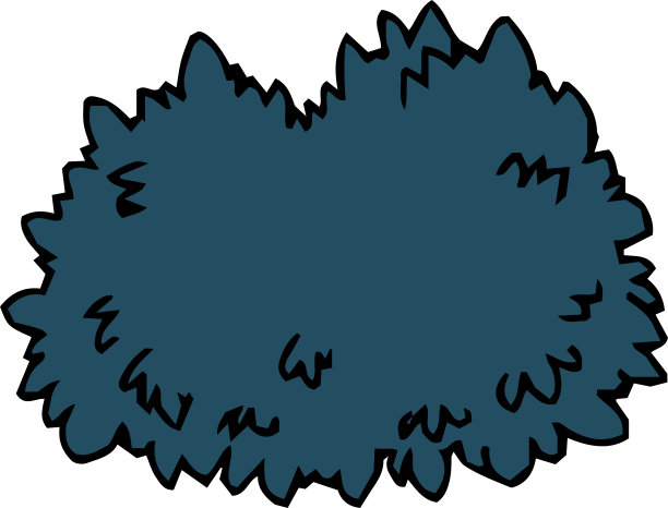 蓝色的草素描图片下载