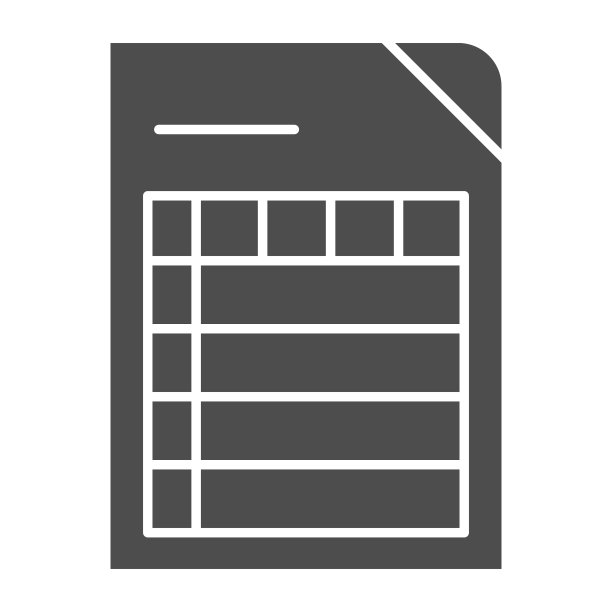 列表实体图标，文档矢量插图图片下载