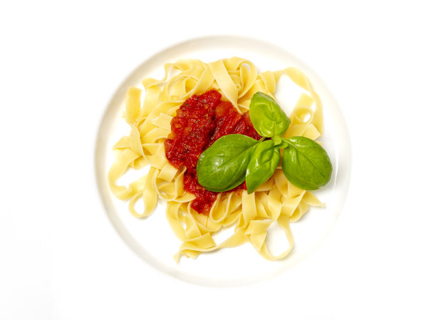 加番茄酱的意大利干面条图片下载