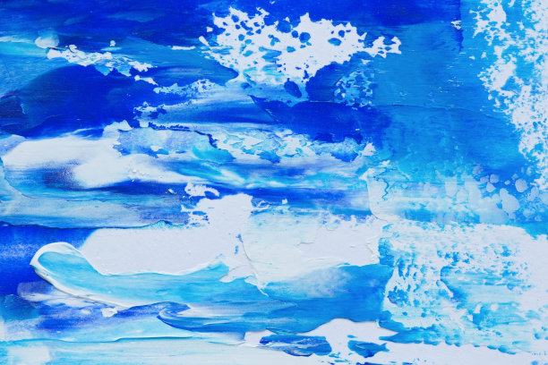 笔触蓝色油漆图片下载