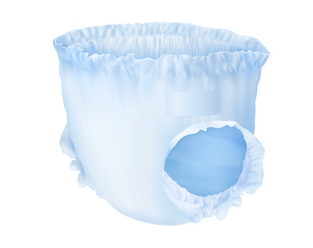 婴儿尿布，干净的尿布。孤立的向量图片下载