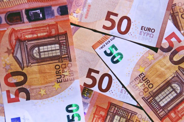 50欧元纸币。图片下载
