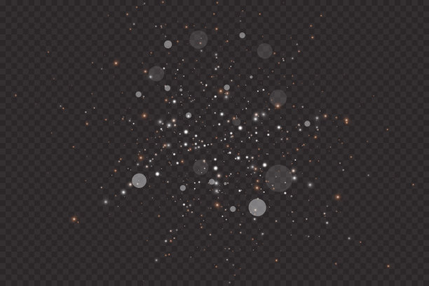 一组金色发光的灯光效果隔离在透明的背景。阳光闪烁着光芒和聚光灯。发出光的效果。星星闪耀着光芒。图片下载