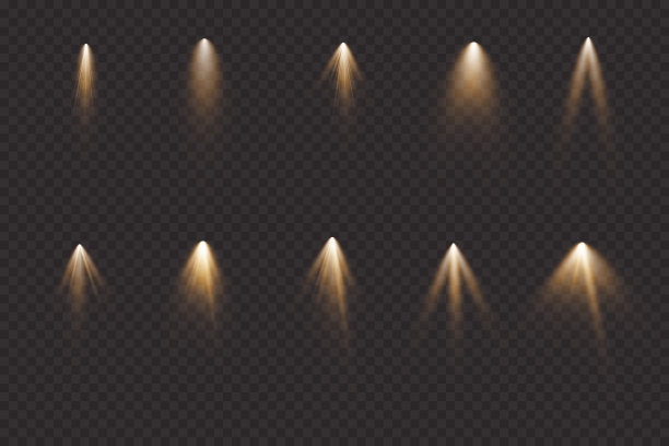 向量的聚光灯下。光的效果图片下载