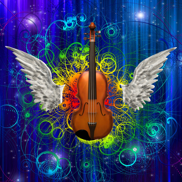 小提琴设计图片下载