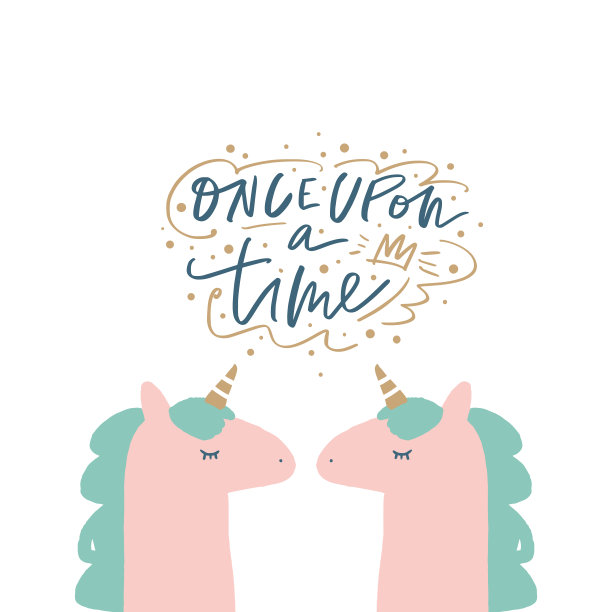 独角兽派对矢量，可爱的托儿所墙壁艺术，动物版画，粉彩婴儿室装饰图片，剪贴艺术图片下载