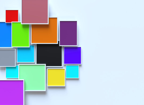 抽象几何色彩设计元素图片下载