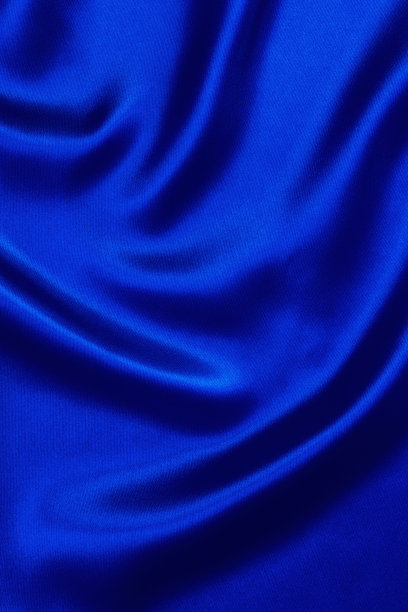 蓝色缎背景素材图片