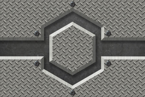 抽象金属质感工业背景。图片下载