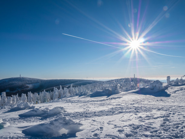 德国的冬季景观图片下载