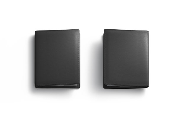 空白黑色护照封面模型，孤立，正面和背面图片下载