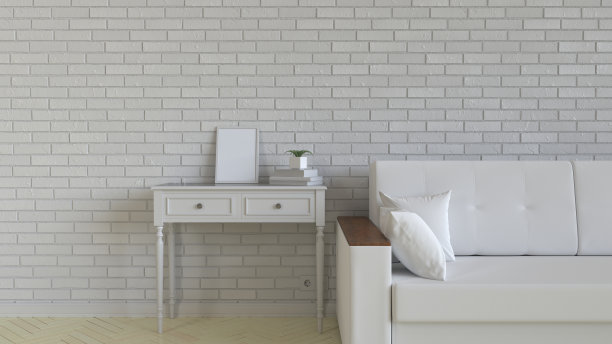 海报或相框的模型在室内图片下载