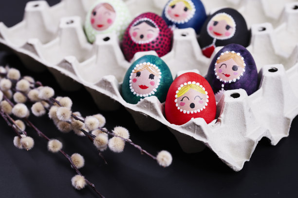 创意绘制的复活节彩蛋图片下载