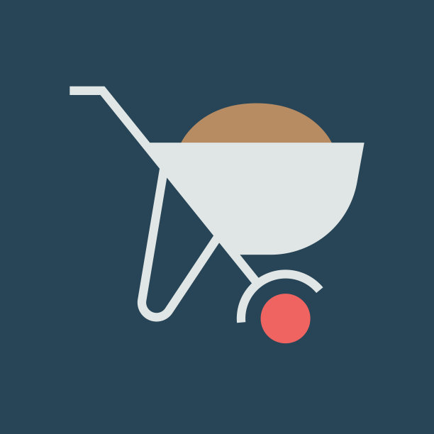 剪影图标手推车图片下载