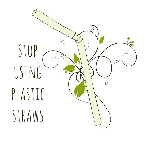 “零浪费”的概念。手绘元素零浪费生活。零浪费概念卡。适合海报，横幅，网页设计，卡片。停止使用塑料吸管。矢量插图。图片下载