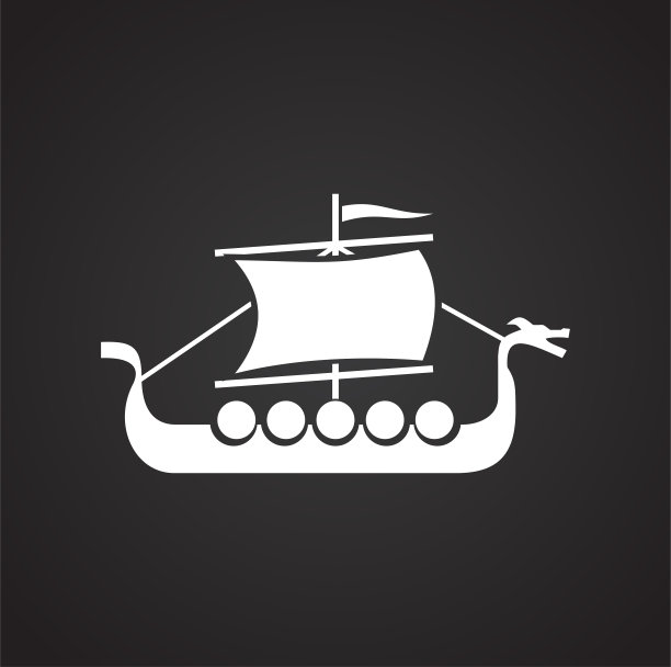 船舶图标的背景图形和网页设计。简单的矢量信号。网站按钮或手机应用的互联网概念符号。图片下载