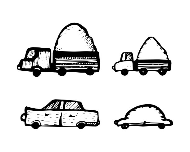 一套玩具汽车。图片下载