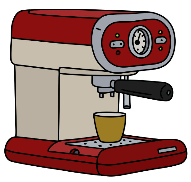 复古电咖啡机图片下载