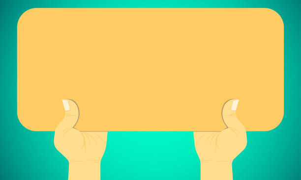 左右手展示的标志为企业营销概念。矢量插图eps10图片下载